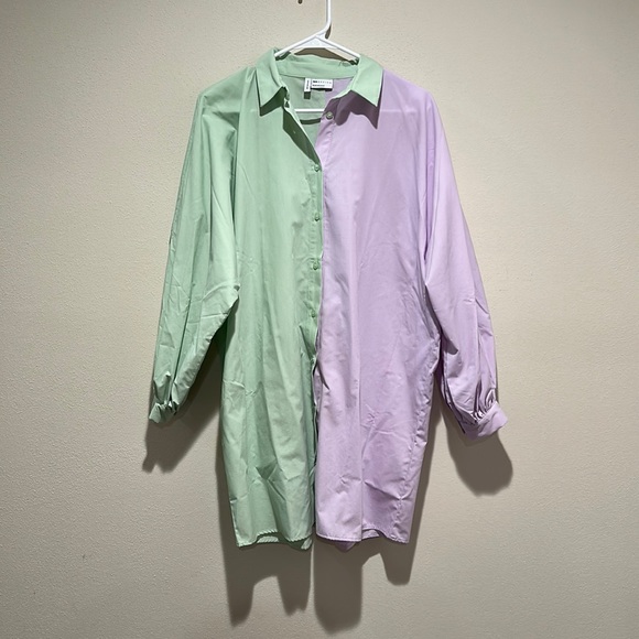 ASOS Color Block Button Up Size 4 - Picture 2 of 3